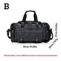 Bolso de Viaje Multifuncional para Hombres con Gran Capacidad Bolso de Mano de Tipo Trolley Bolso de Mensajero de Hombro para Negocios Bolsos de Fin de Semana Deporte y Aventura - details 0