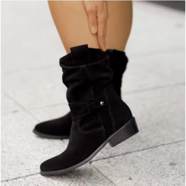 Otoño Invierno mujeres; zapatos planos botas martin moda al aire libre botas cortas para mujer zapatos - 1
