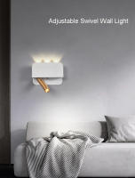 LEFAN-Lámpara LED giratoria de pared para dormitorio, foco moderno y Simple de 6W, luz de lectura para Hotel y cabecera - details 0