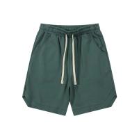 Pantalones Cortos de Algodón Retro Casual Solido para Hombres, Cinturón de Cordón, Estilo Suelto, Pantalones Deportivos de Cinco Minutos - details 4