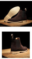 Chelsea botas de cuero genuino otoño e invierno botas de los hombres británicos - details 12