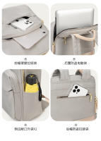 Mochilas Mochila para ordenador portátil para mujer Bolsas de viaje de negocios Mochila grande para portátil de 15 pulgadas Mochila urbana impermeable para viajeros Diseño de lujo Tela Oxford impermeable Tela duradera - details 8