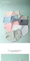 Bragas de algodón de 7 piezas para mujer, ropa interior transpirable con lazo bonito, bragas sólidas, calzoncillos suaves y sexys, lencería femenina cómoda - details 1