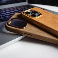 Funda de lujo para iPhone 15 Pro Max Cuero genuino Magsafe Cubierta completa - details 7
