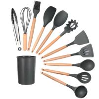 Juego de Utensilios de Cocina de Silicona Resistente y Antideslizante 11 Piezas Completas con Soporte de Acero Inoxidable Incluye Espatula y Cuchara de Almacenamiento - details 21