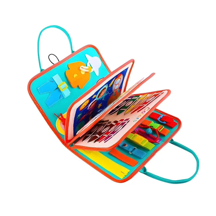 Tablero de aprendizaje de fieltro para niños, Tablero educativo Montessori para aprendizaje temprano, Nuevo - 1