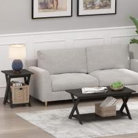 Mesa de Centro Moderne Avec Croisée, Blanco - details 21