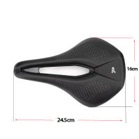 Asiento de Bicicleta de Carretera PROMEND MTB Diseño Hueco y Ancho para Carreras y Entrenamiento Material PU Transpirable y Suave - details 1