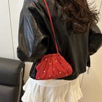 Bolso de hombro de poliéster dulce, bolsa de maquillaje de flores con cordón, bolsa de almacenamiento para cuidado de la piel de estilo coreano, bolso cruzado para chica - details 3