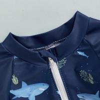 Toalla de baño de mango largo con estampado de tiburones para niños pequeños - details 7