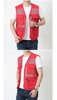 Chaqueta de malla transpirable para hombre, chaqueta deportiva sin mangas con bolsillos, ropa de verano - details 10