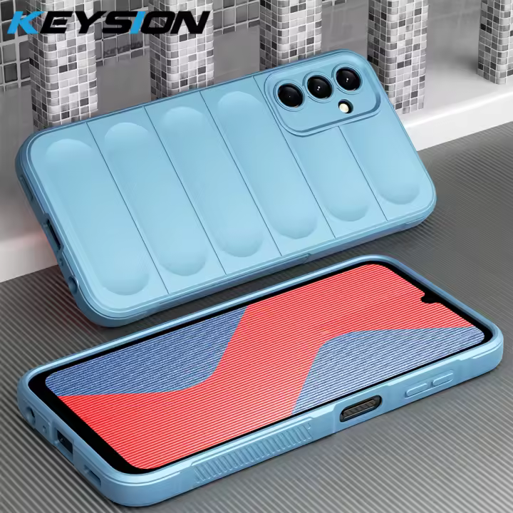 KEYSION Funda Antigolpes Samsung A54 A34 A24 4G A14 LTE, Funda Antideslizante de Silicona TPU Suave para Galaxy A13 5G - 1