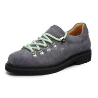 Nuevas botas de piel mongol de alta calidad al por mayor para talla grande 38-46 cuero de gamuza de vaca moda vieja escuela Chic zapatos de hombre marca - details 3