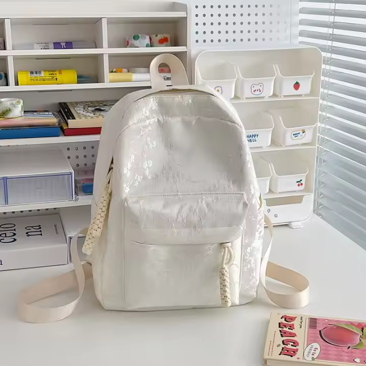 Mochila Pequeña de Estilo Chino Mini Bolsa de Viaje Ligera para Mujeres - 1