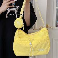Bolso de hombro de nailon de secado rápido, bolso de mano para monedas, bolso cruzado de secado rápido, bolso de mensajes Harajuku de Color sólido con monedero para estudiante - details 7