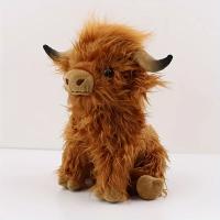 25cm Simulado Highland Vaca Peluche Animal Muñeca Suave Peluche Highland Vaca Peluche Juguete Lindo Niños Bebé Regalo Familia Decoración de la habitación - details 4