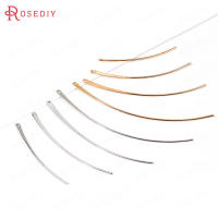 20 piezas, 4CM, 5CM, 6CM, 7CM, barra curva de latón chapada en oro, colgantes, accesorios de joyería Diy, accesorios para pendientes, venta al por mayor - details 10