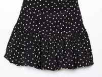 Ropa de mujer europea y americana falda corta de vestido de hombro inclinado de lunares de moda suave - details 7