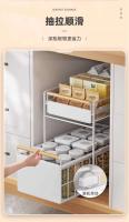 Jiahelper instalación gratuita de gabinete, marco en capas, fregadero extra grueso, estante extraíble, cesta de cocina, cajón, estante de almacenamiento - details 2