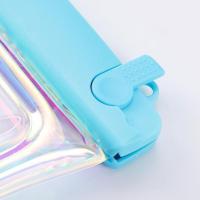 Bolsa seca para teléfono móvil, bolsa impermeable a prueba de agua, cubierta protectora subacuática para teléfono móvil, pantalla táctil, Color láser - details 1