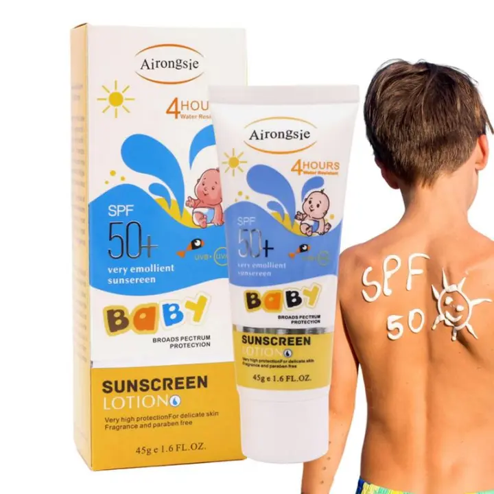 Crema de Protección Solar para Niños Hidratante Refrescante para Cara y Cuerpo Suavizante Calmante - 1