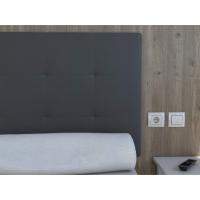 160 Celio Gris Ceniza – Cabecero de cama acolchado de polipiel para cama matrimonial de 70 x 170 cm – Diseño moderno - details 3