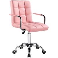 Silla de Oficina Giratoria con Ruedas Ajustable en Altura, Carga de 120Kg, Respaldar Marrón Claro - details 34