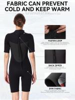 Traje De Neopreno De Una Pieza Con Mangas Cortas De 3 Mm De Grosor, Traje De Surf Y Snorkel Térmico Con Protección Solar - details 8