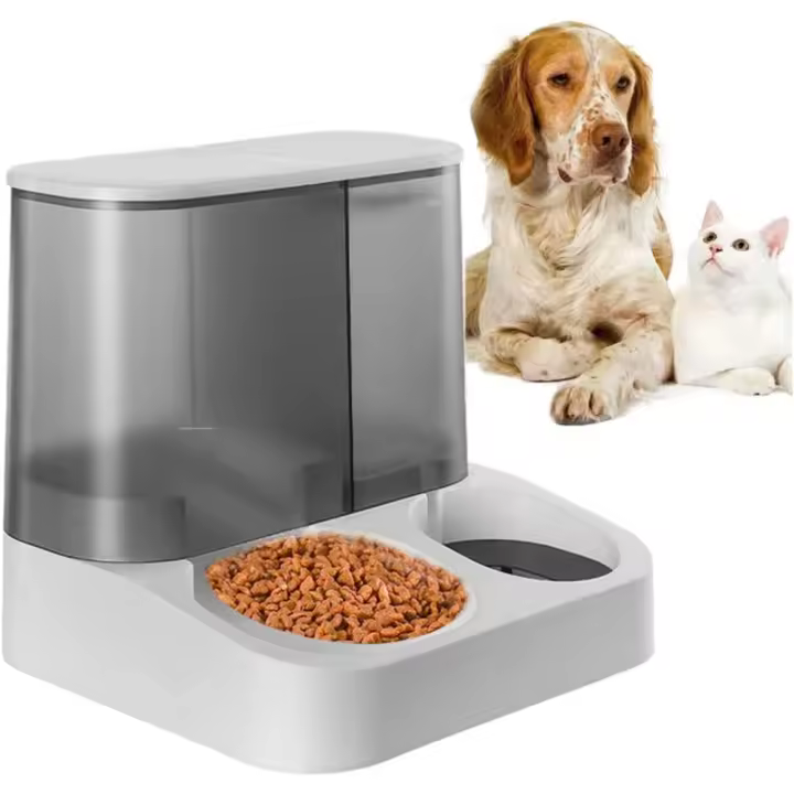 Dispensador de Alimentos Automático para Mascotas Comedor y Cubo de Agua 2 en 1 para Gatos - 1