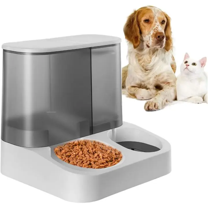 Dispensador de Alimentos Automático para Mascotas Comedor y Cubo de Agua 2 en 1 para Gatos - 1