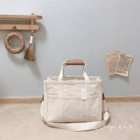 Bolso de lona portátil versión coreana, bolso de hombro multifuncional para madre y bebé - details 10