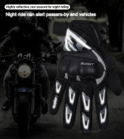 Guantes de Carreras SUOMY de Tamaño Grande XXL Negros con Decoración Elegante Antideslizantes y Transpirables para Moto Cierre de Pulgar Lavables en Agua - details 29