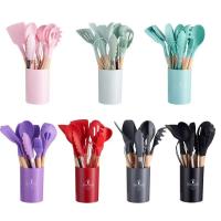 Juego de Utensilios de Cocina de Silicona Resistente y Antideslizante 11 Piezas Completas con Soporte de Acero Inoxidable Incluye Espatula y Cuchara de Almacenamiento - details 23