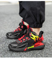 Nuevos zapatos ligeros de baloncesto para niños, zapatos deportivos con hebilla giratoria para niños, zapatillas deportivas transpirables para correr, zapatos de tenis para niños al aire libre - details 19