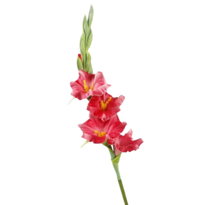 Ramas de gladiolo artificiales de PU, arte Floral de tacto Real, simulación de flor de gladiolo, flores falsas hechas a mano, decoración de dormitorio - 1