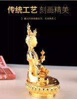 Hengjiapin Esoteric Sect Temple Hall Adorno de estatua de pila Satsuma chapado en oro, 2 4 pulgadas - details 6