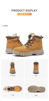 Botas de Trabajo de Seguridad Ligeras y Impermeables Punta de Acero Industrial Talla 48 - details 34