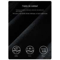 Pantalones vaqueros elásticos negros de marca de moda para hombre, pantalones largos rectos a juego - details 2