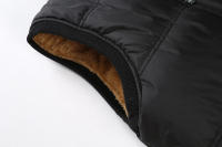 Chaquetas sin mangas de lana con cuello levantado y acolchado cálido para hombre, rompedores gruesos, otoño e invierno - details 12