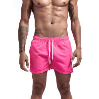 Verano 2024, pantalones cortos de playa con forro de malla, pantalones cortos deportivos para nadar, trajes de baño estilo hombre. - details 1