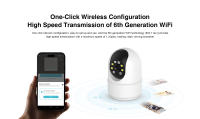 Cámaras de vigilancia interior doméstico HD inteligente Voz video de vigilancia wifi - details 3