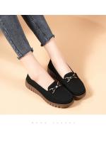 Nuevos zapatos de cuero de otoño para mujer, zapatos sencillos de piel de vacuno de gamuza a juego, mocasines de piel auténtica, zapatos planos mate, zapatos antiguos de mujer de Beijing - details 8