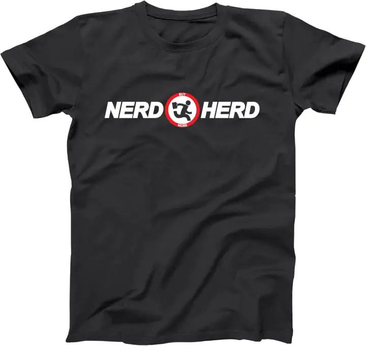 Camiseta básica para hombre, prenda de vestir, divertida, Geek, con diseño impreso de The Nerd Herd - 1
