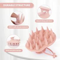 Champú cepillo de Masaje del cuero, gel de silicona para lavar el cabello y masaje de cabeza - details 1