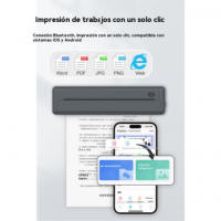 Impresora Térmica Inteligente Portátil Conectable Inalámbricamente Sin Tinta Ideal para Estudiantes - details 3