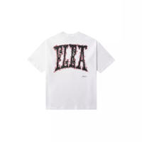 Camiseta de manga corta versátil y holgada informal para hombre y mujer con estampado divertido de letras - details 1