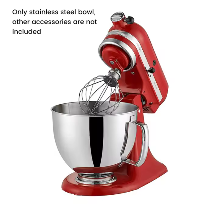 Mezclador de acero inoxidable Apto para lavavajillas, tazón MEZCLADOR PARA Kitchenaid Classic & Artisan Series 4.5qt/5QT, 304 - 1
