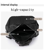Mochila de diseño con remaches para mujer, bolso de hombro antirrobo multifuncional, mochilas escolares pequeñas para adolescentes, 2023 - details 25
