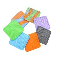 Estera de silicona para lamer mascotas, plato de comida lenta para mascotas, distracción de baño para perros, succionador de silicona para perros, suministros de alimentación para entrenamiento de alimentos para perros - details 3