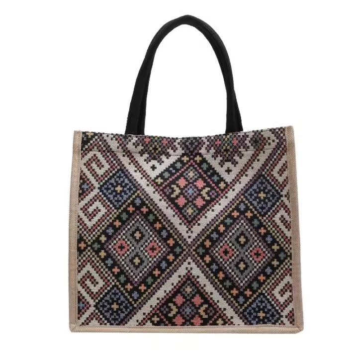 Bolso de viaje de gran capacidad para mujer Nuevo bolso de mano de un solo hombro de moda con Estilo étnico - 1